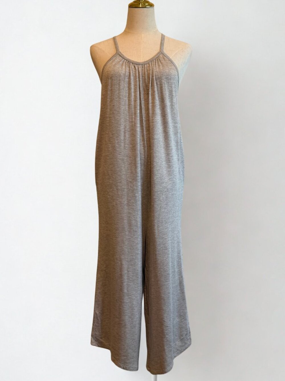 Antistar Gray Harem Jumpsuit S - Soft Flowy Boho Onesie